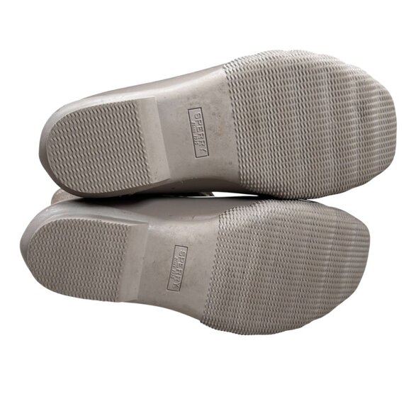 Sperry Saltwater Duck Booties 7 Women Boots Neutral Insulated Lace Up Country - Picture 7 of 9